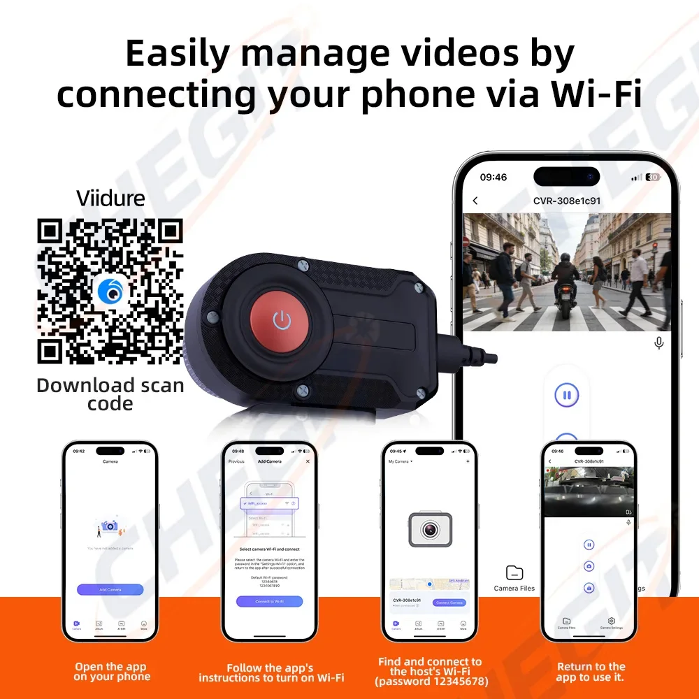 Motorcycle DVR 2K HD WiFi With - مراجعة Cycling Loop وسعره