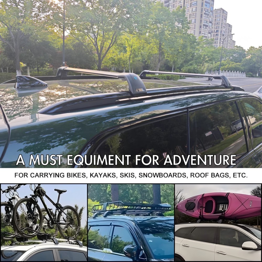 2Pcs Cross Bar Ajustable Fits  - مراجعة Cargo Rack Aluminum وسعره