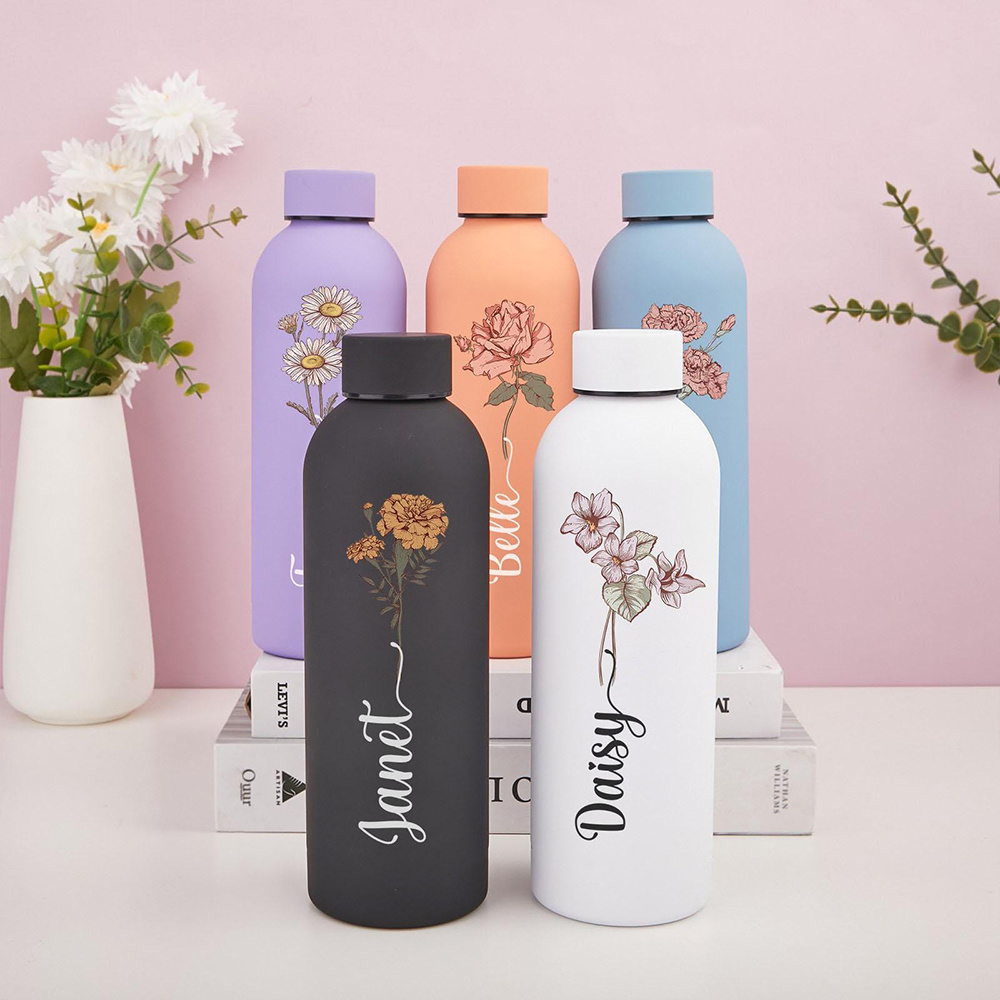 Customized floral water bottle - مراجعة Commuting By Bike وسعره