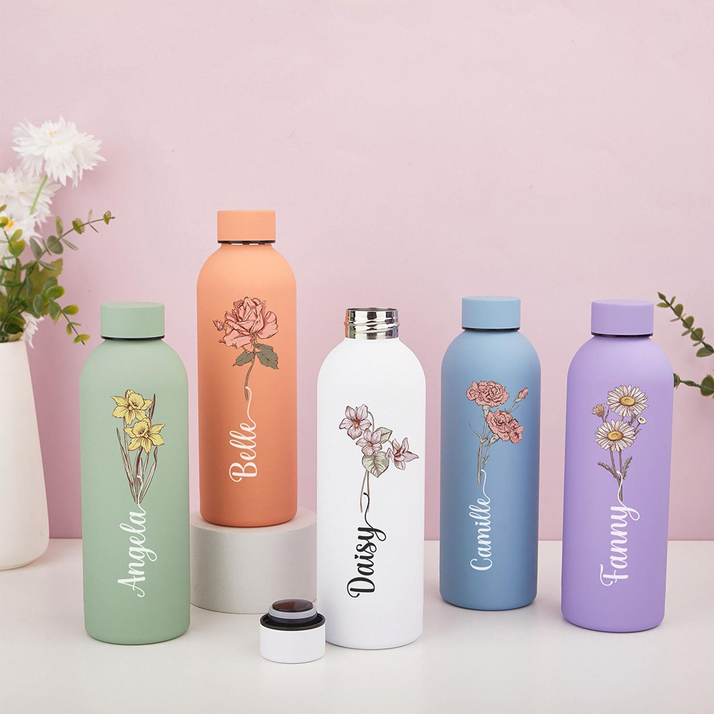 Customized floral water bottle - مراجعة Commuting By Bike وسعره