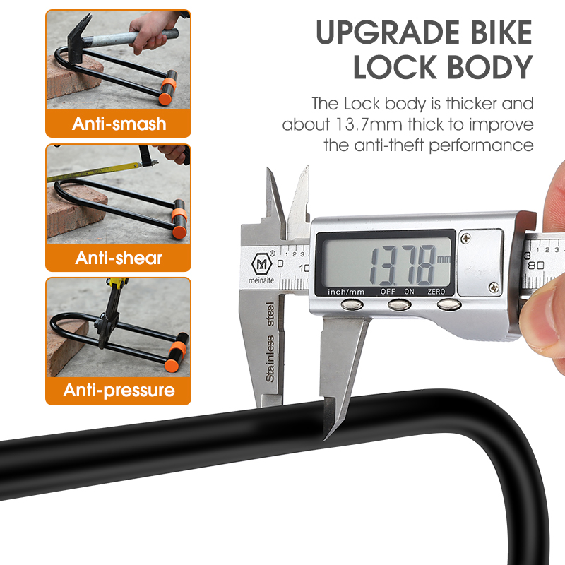 WEST BIKING Carbon Steel Bike  - مراجعة U Lock Heavy Duty وسعره