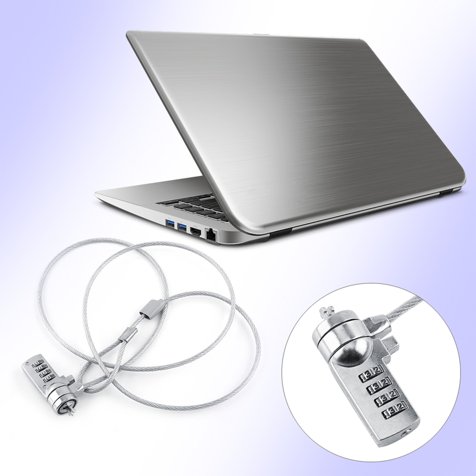 Laptop Theft Deterrent Laptop  - مراجعة Chain Lock Combination وسعره