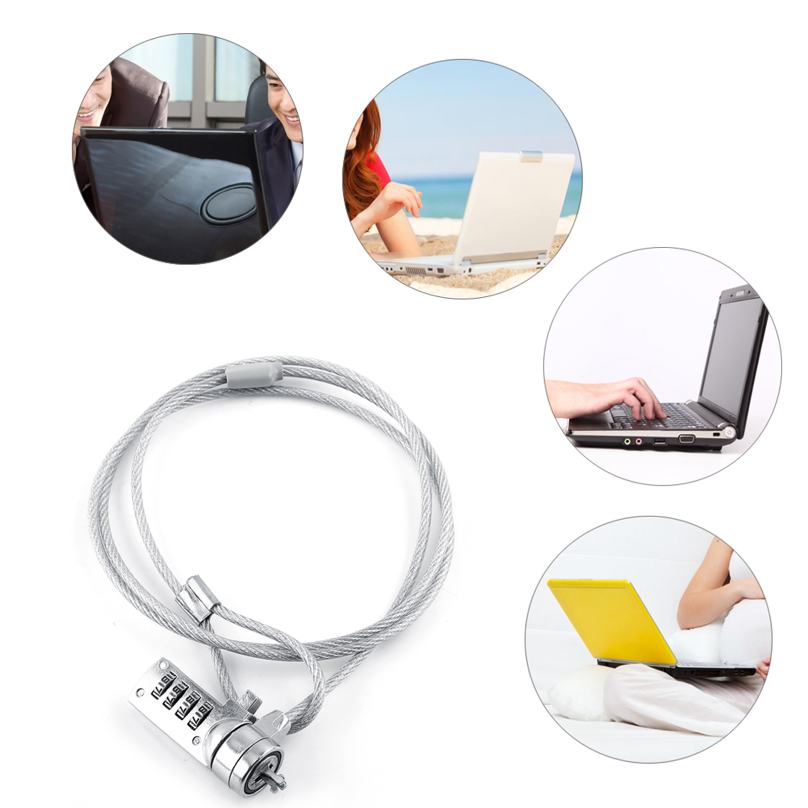 Laptop Theft Deterrent Laptop  - مراجعة Chain Lock Combination وسعره
