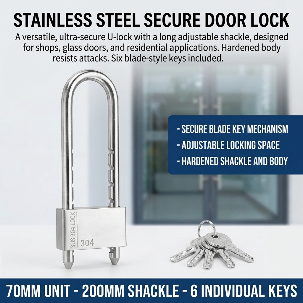 High-Strength U Lock Door Bicy - مراجعة U Lock Heavy Duty وسعره