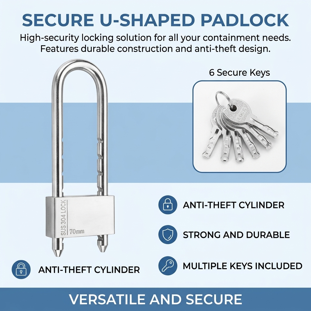 High-Strength U Lock Door Bicy - مراجعة U Lock Heavy Duty وسعره