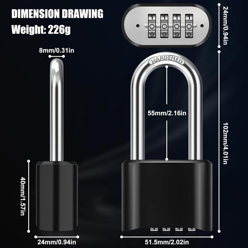 Heavy Duty Weatherproof Combin - مراجعة U Lock Heavy Duty وسعره