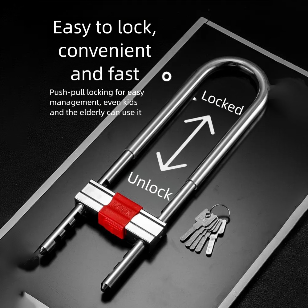 Bike Combination U Lock, Heavy - مراجعة U Lock Heavy Duty وسعره