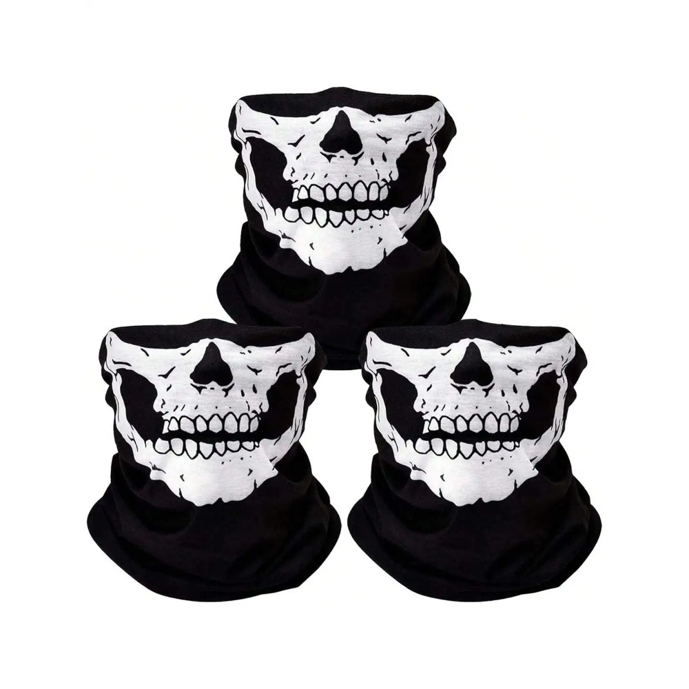 10pcs Skull Seamless Windproof - مراجعة Cycling Loop وسعره