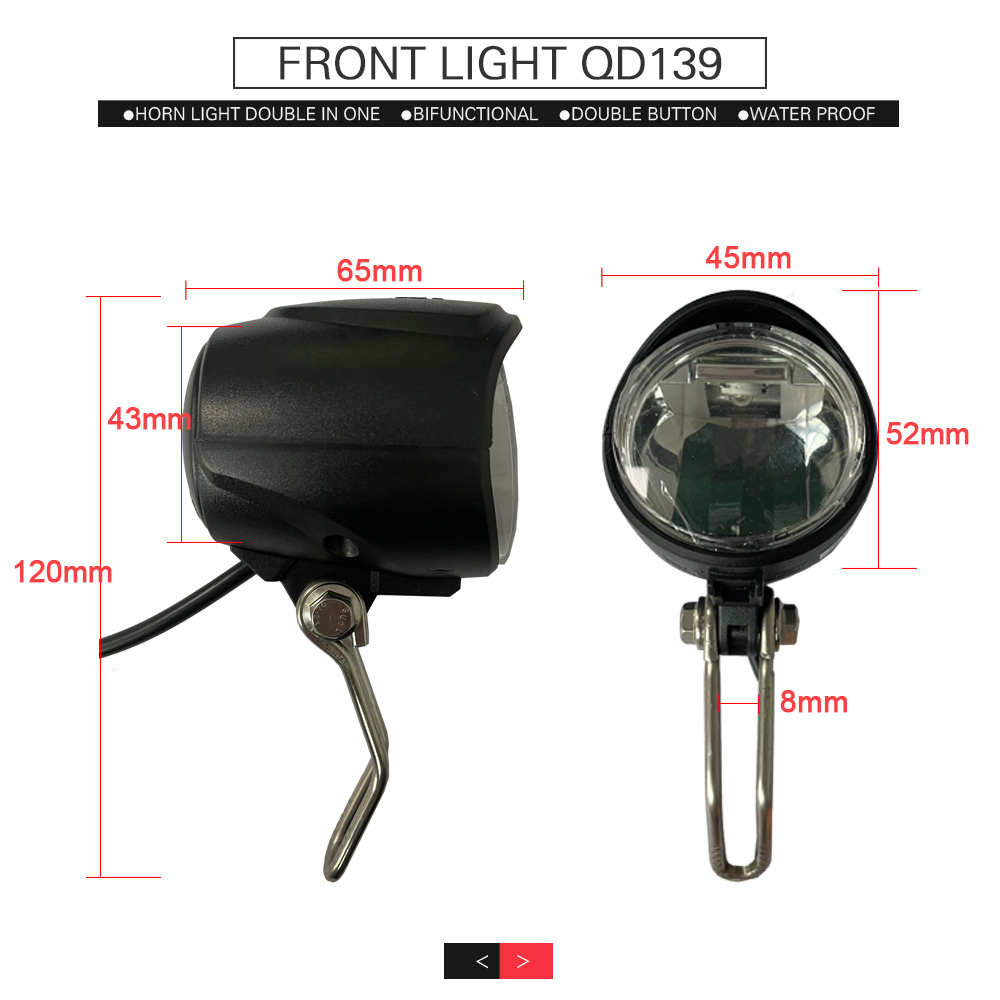 Ebike Light and Horn Switch, H - مراجعة Bike Light Front Rear وسعره