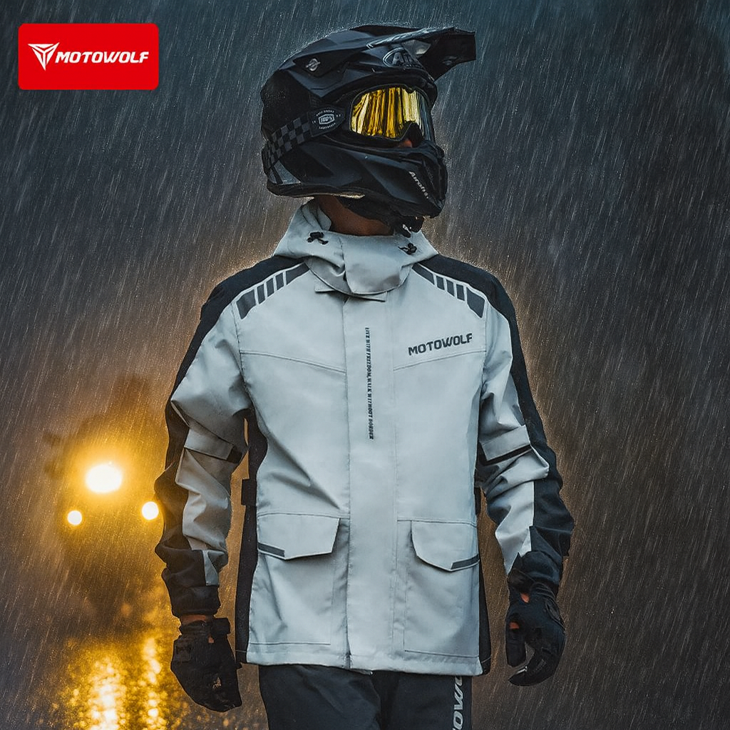 Motorcycle Reflective Raincoat - مراجعة Cycling Commuter Rain Jacket وسعره