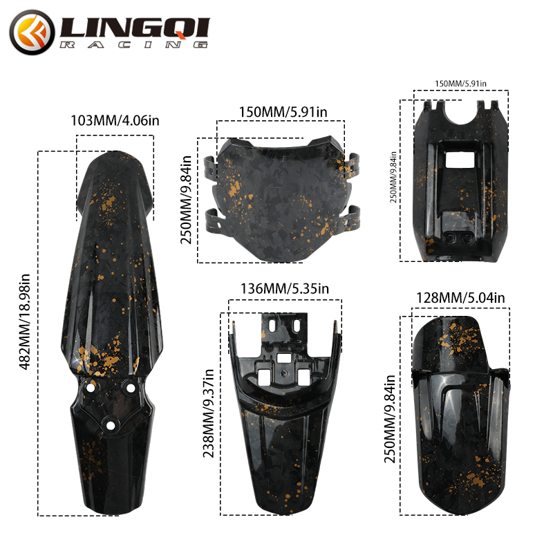 LINGQI Front Rear Mudguard Pit - مراجعة Bike Light Front Rear وسعره