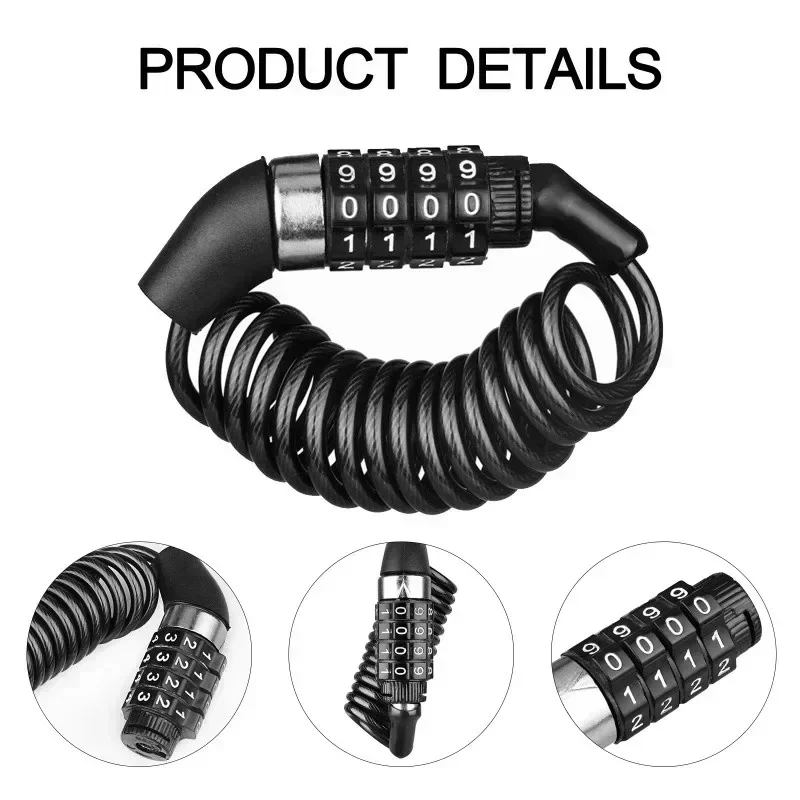 Motorcycle Bicycle Anti-Theft  - مراجعة Chain Lock Combination وسعره