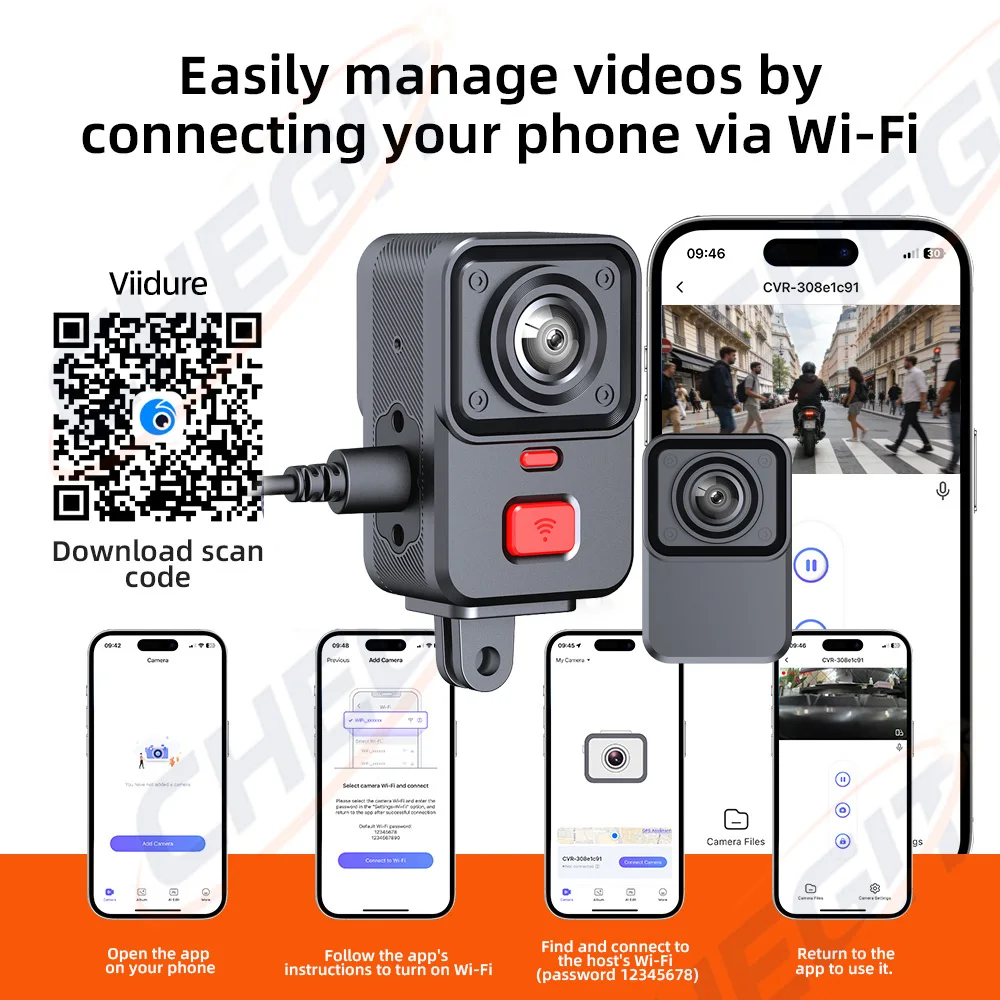 2 Camera Motorcycle DVR 2K HD  - مراجعة Cycling Loop وسعره