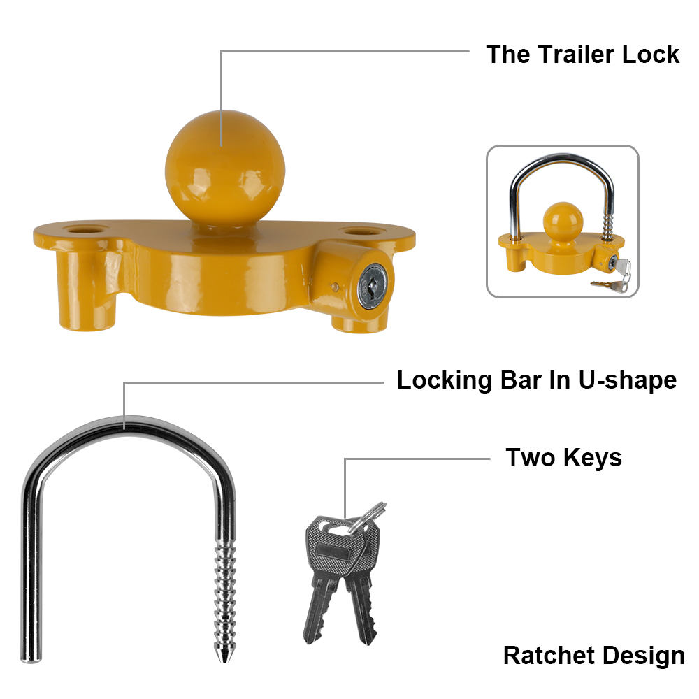Tow Ball Security Anti-Theft T - مراجعة U Lock Heavy Duty وسعره
