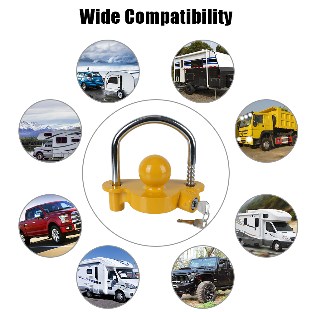 Tow Ball Security Anti-Theft T - مراجعة U Lock Heavy Duty وسعره
