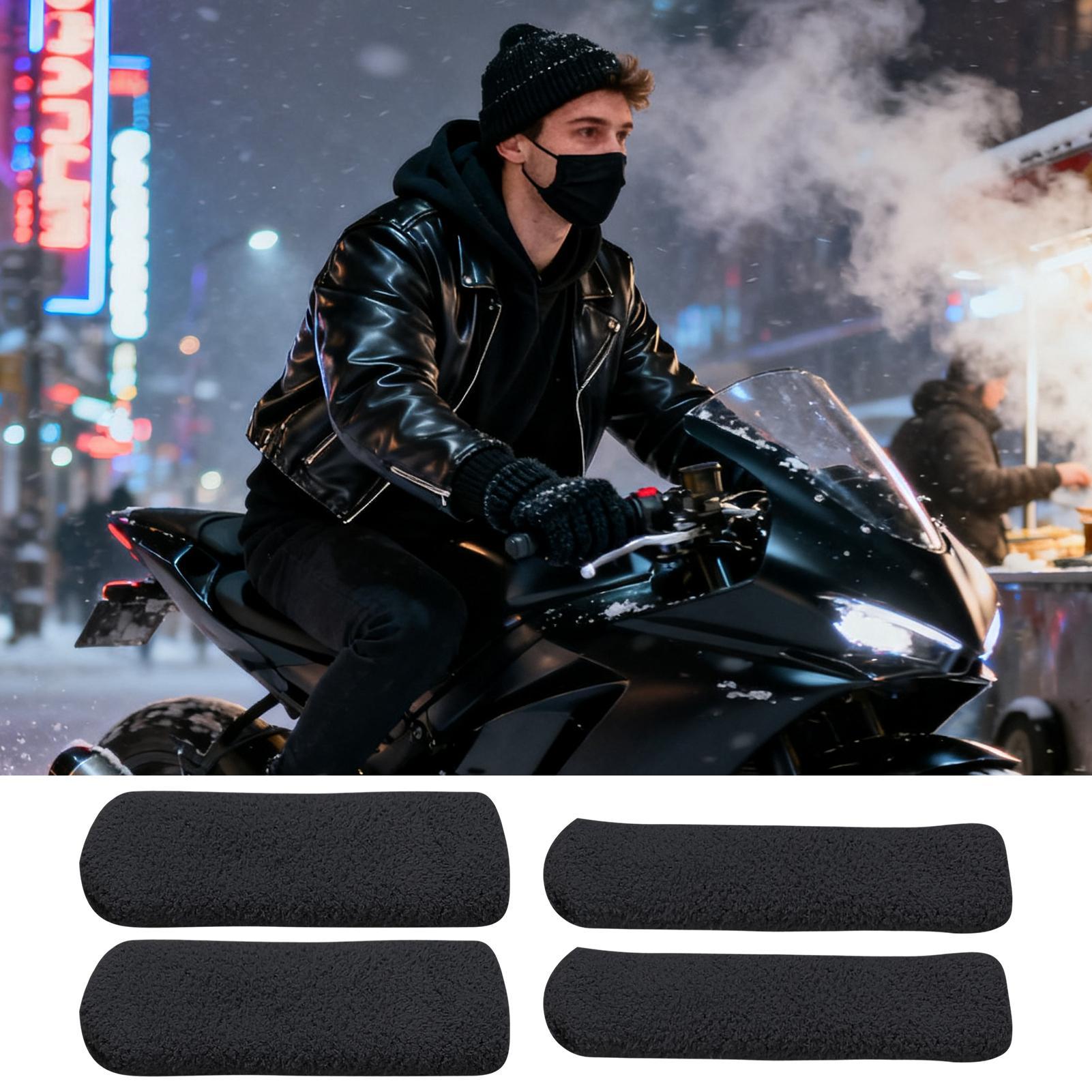 Motorcycle Handle Grip Covers  - مراجعة Winter Cycling Commute وسعره