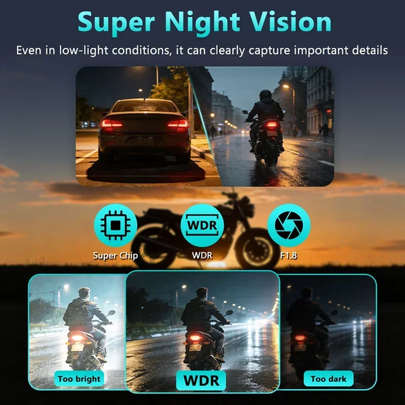 2K HD Motorcycle DVR Waterproo - مراجعة Cycling Loop وسعره