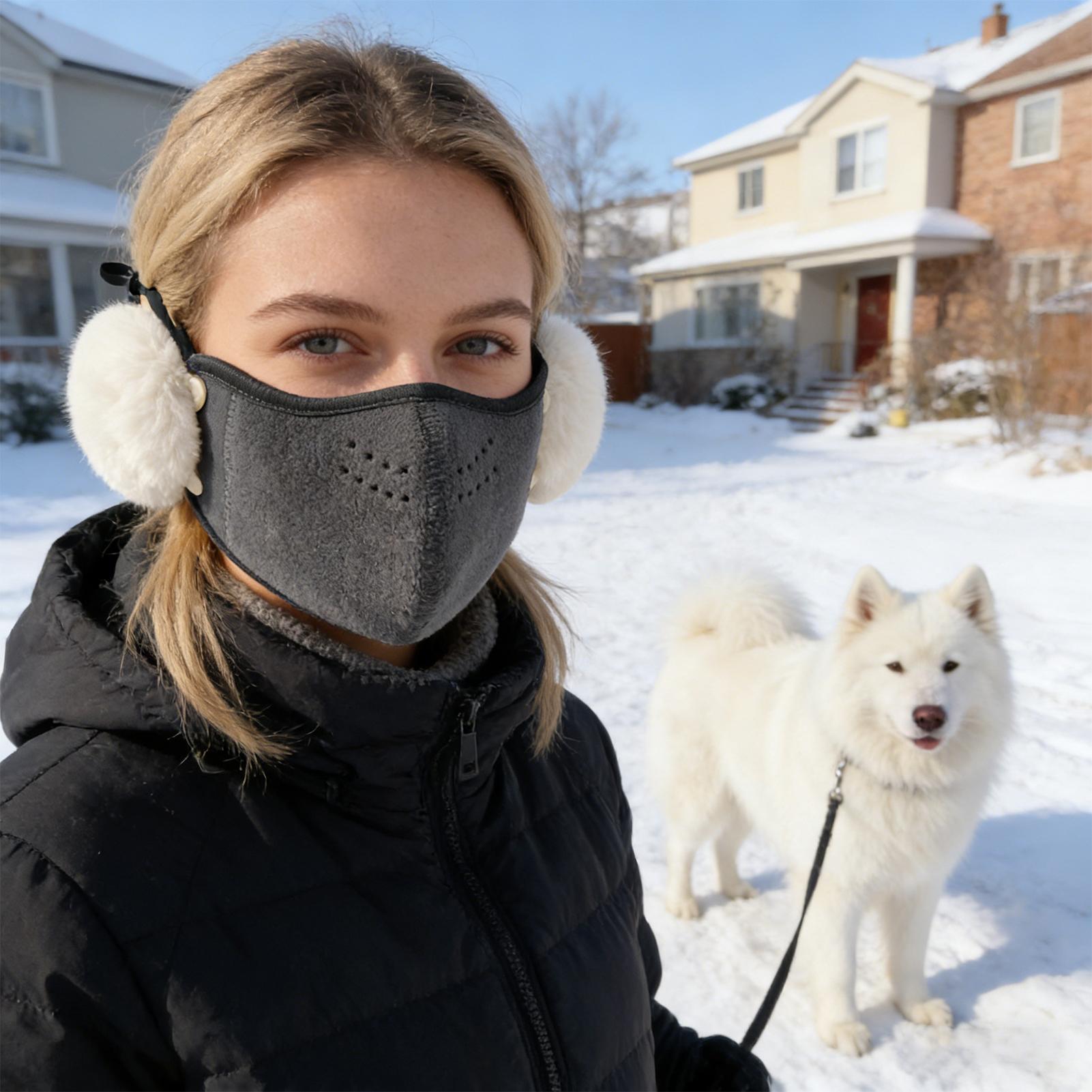 Face Covering For Dust Warm Th - مراجعة Winter Cycling Commute وسعره