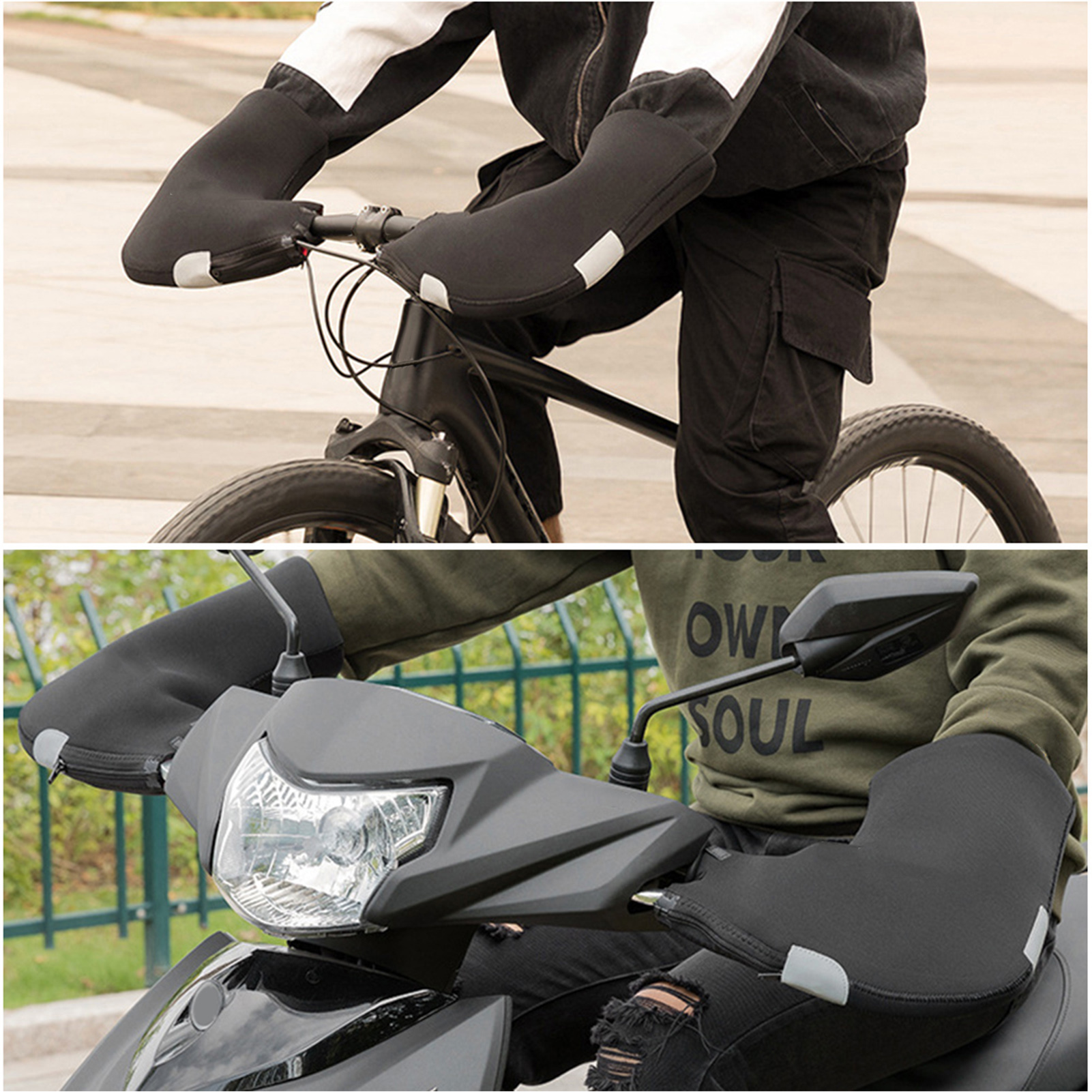 Winter Bicycle Handlebar Warm  - مراجعة Winter Cycling Commute وسعره