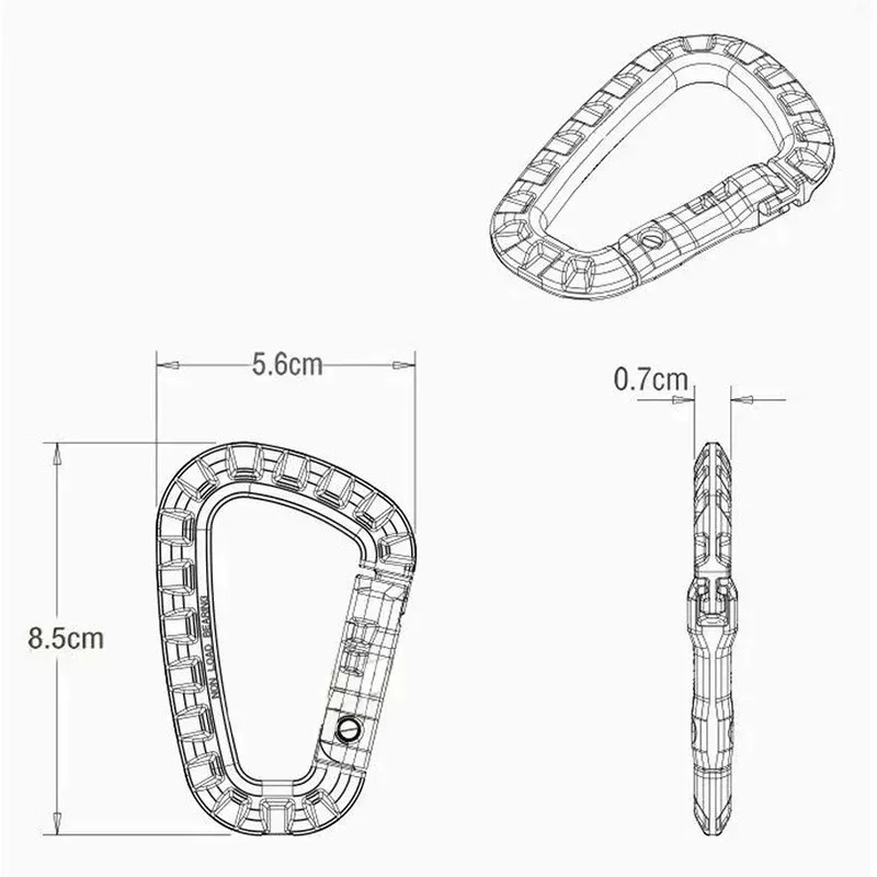 2/5/16Pcs Tactical Carabiner S - مراجعة Chain Lock Combination وسعره