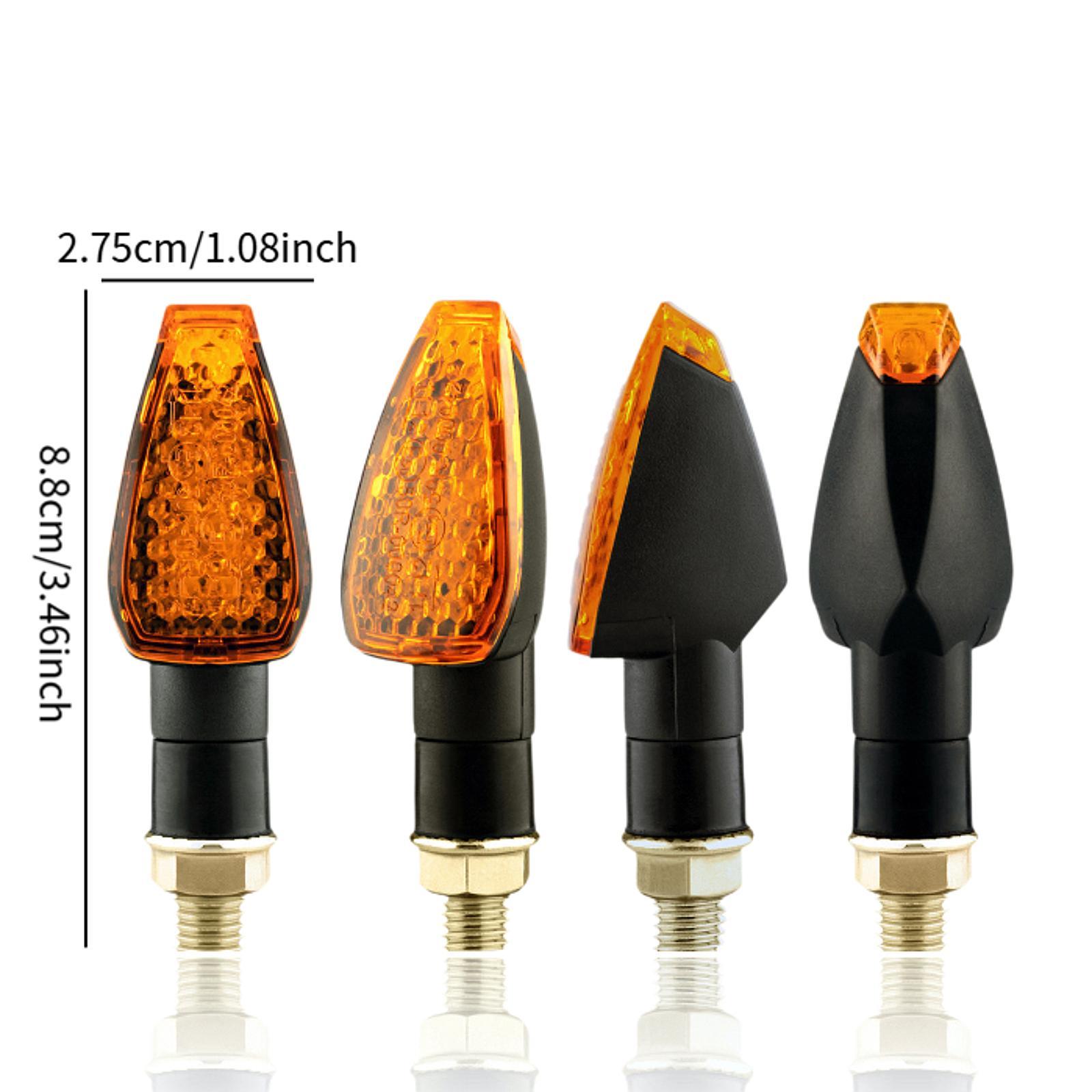 14 LED Motorcycle Turn Signal  - مراجعة Bike Light Front Rear وسعره