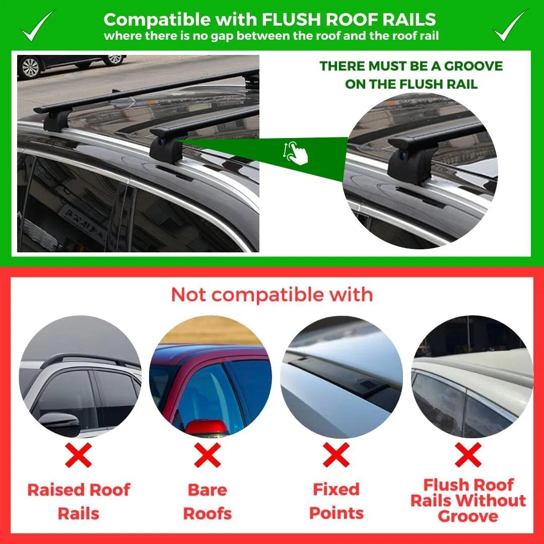 2PCS Aluminum Ajustable Crossb - مراجعة Cargo Rack Aluminum وسعره