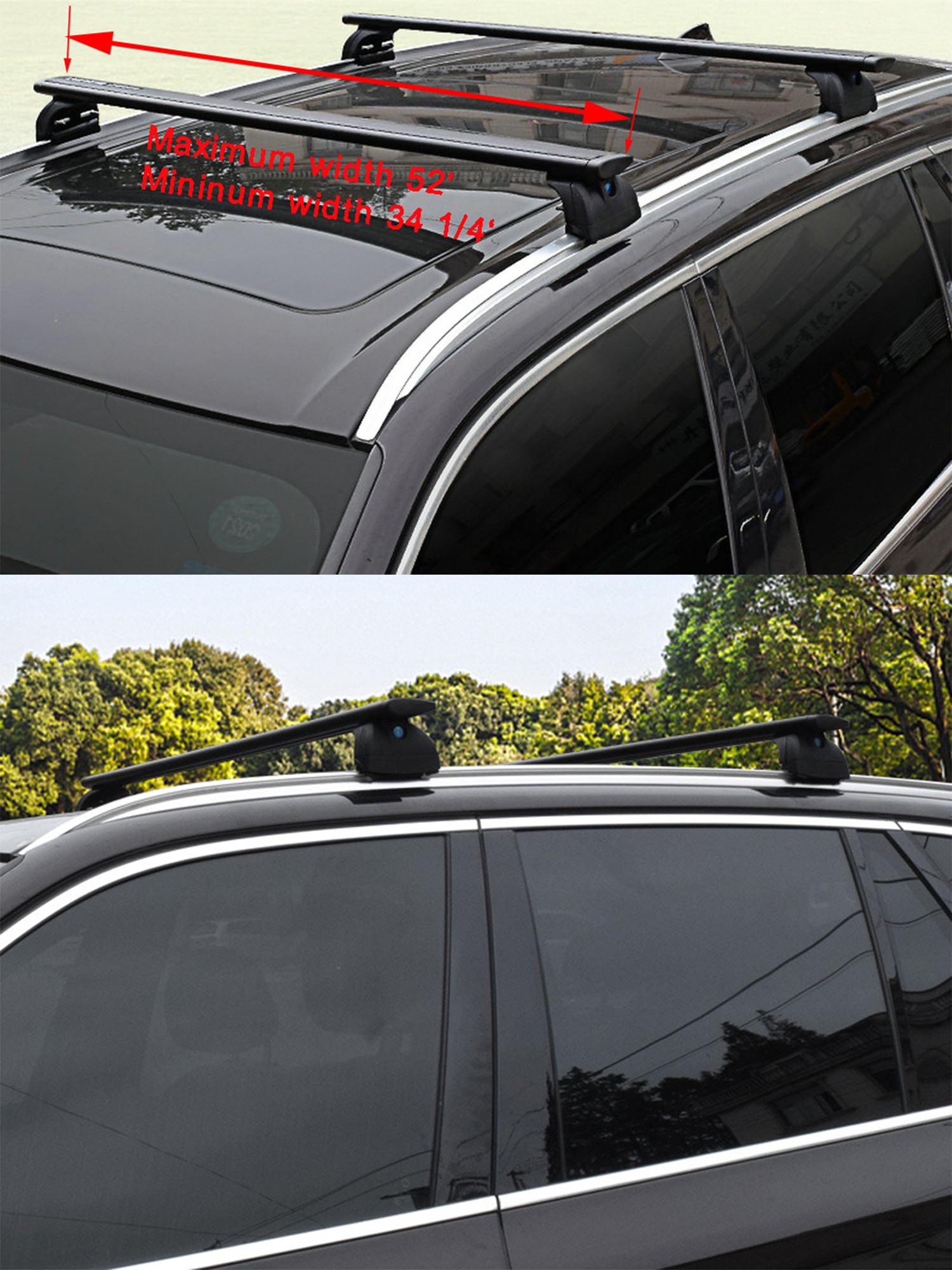 2PCS Aluminum Ajustable Crossb - مراجعة Cargo Rack Aluminum وسعره