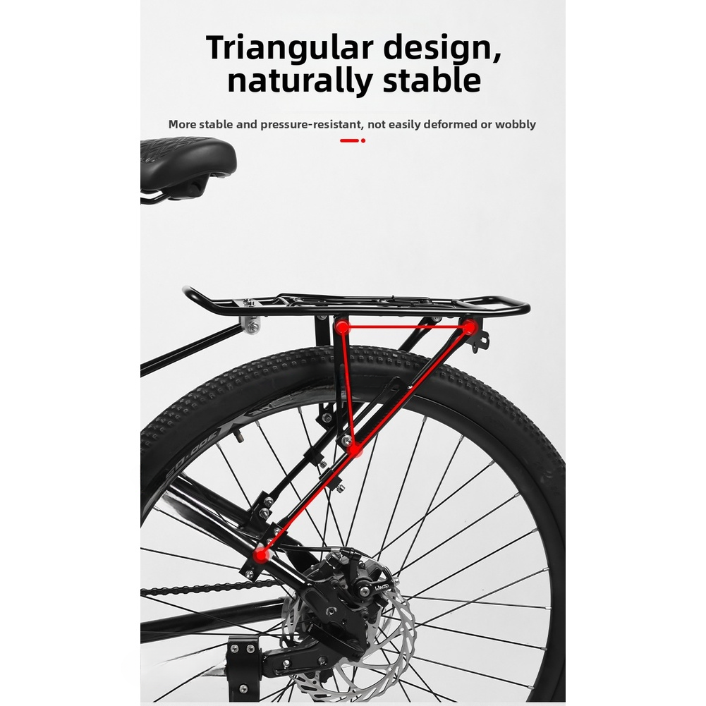 Bike Rear Rack For Disc Brake  - مراجعة Cargo Rack Aluminum وسعره