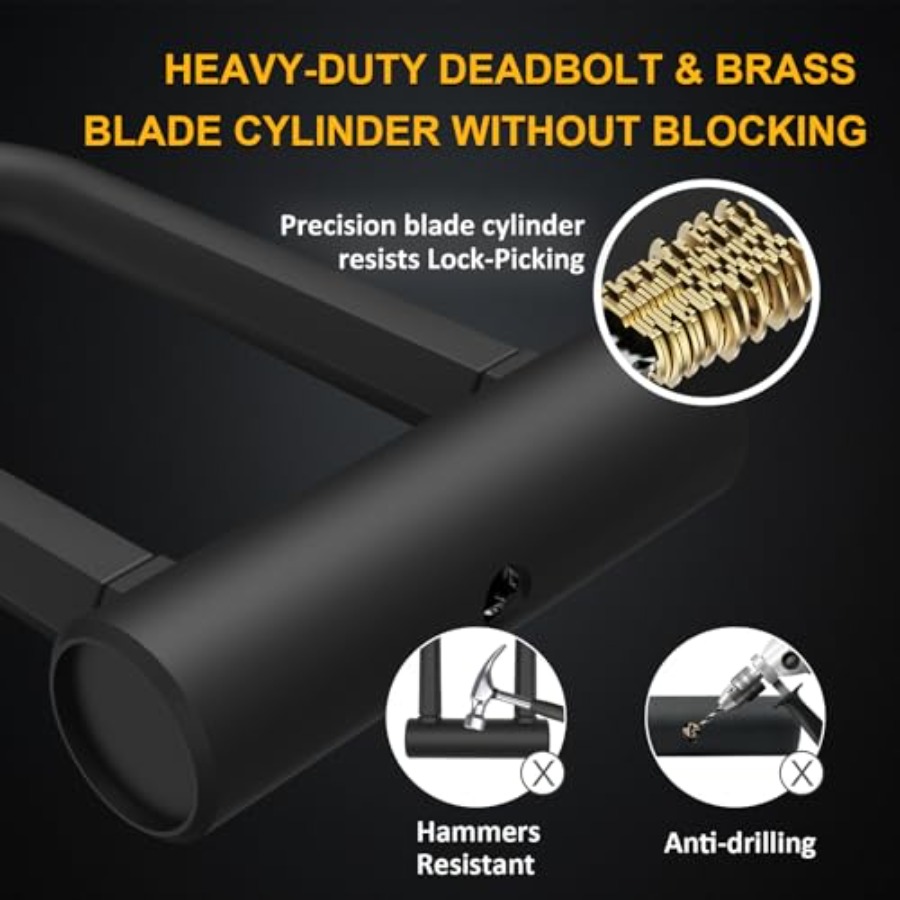 Bike U Lock Heavy Duty Bike Lo - مراجعة U Lock Heavy Duty وسعره