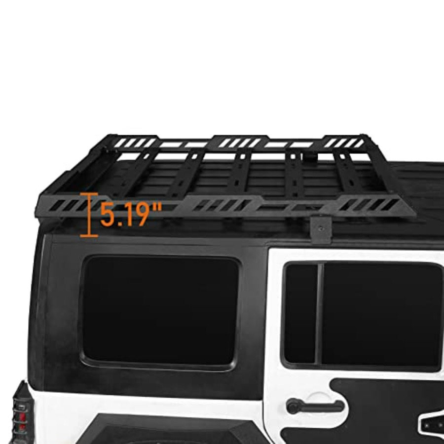 Wrangler JK Roof Rack Cargo Ba - مراجعة Cargo Rack Aluminum وسعره