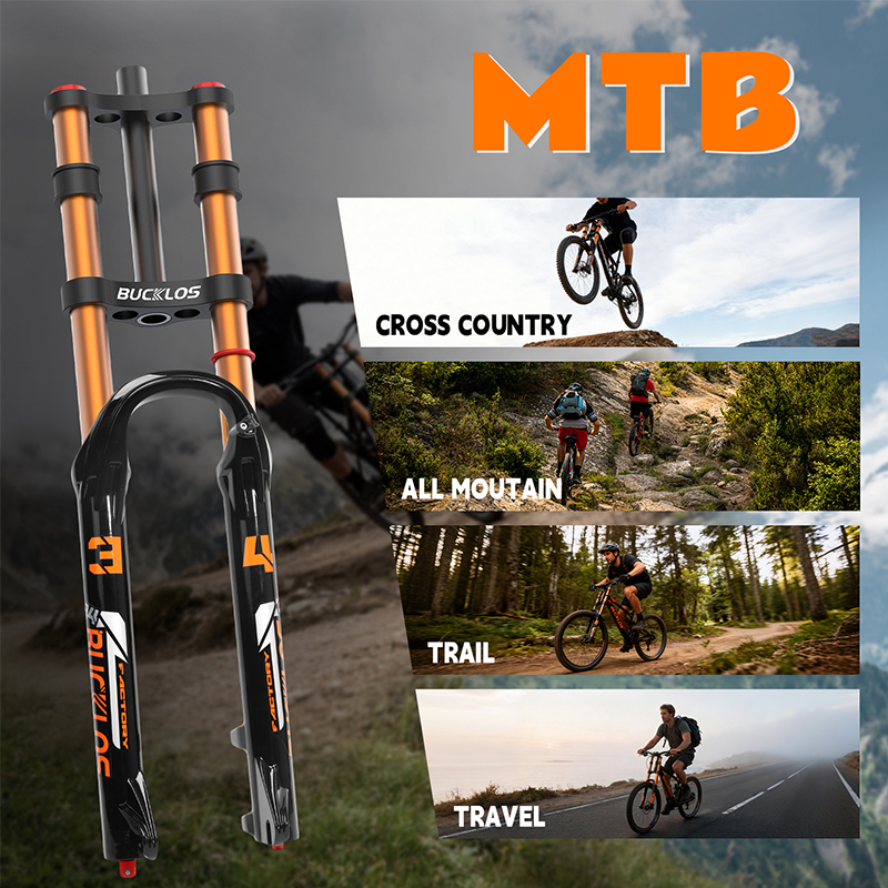 BUCKLOS MTB Dual Crown Air For - مراجعة Commuting By Bike وسعره