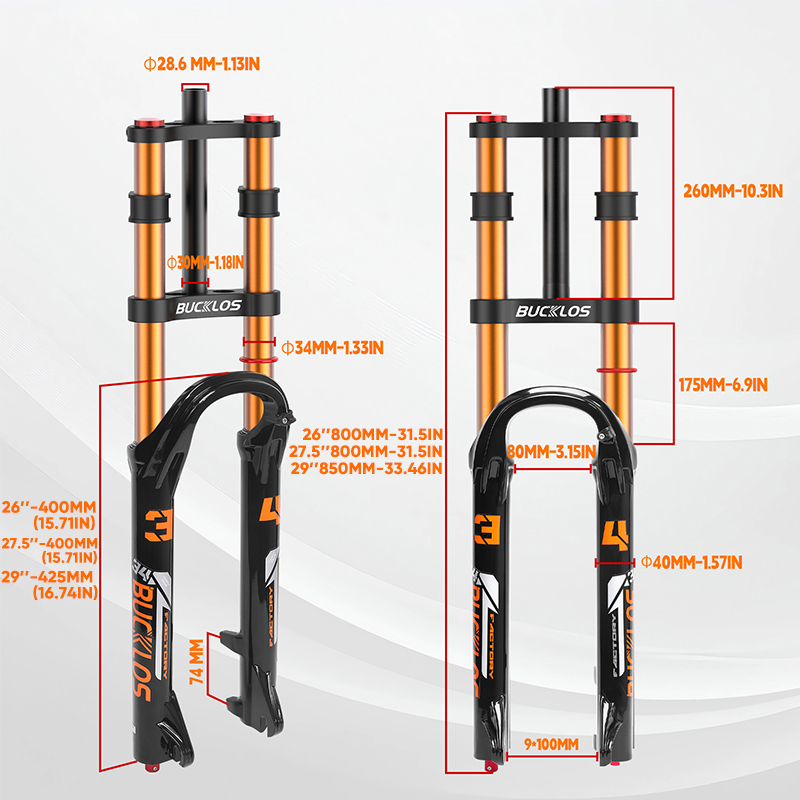 BUCKLOS MTB Dual Crown Air For - مراجعة Commuting By Bike وسعره