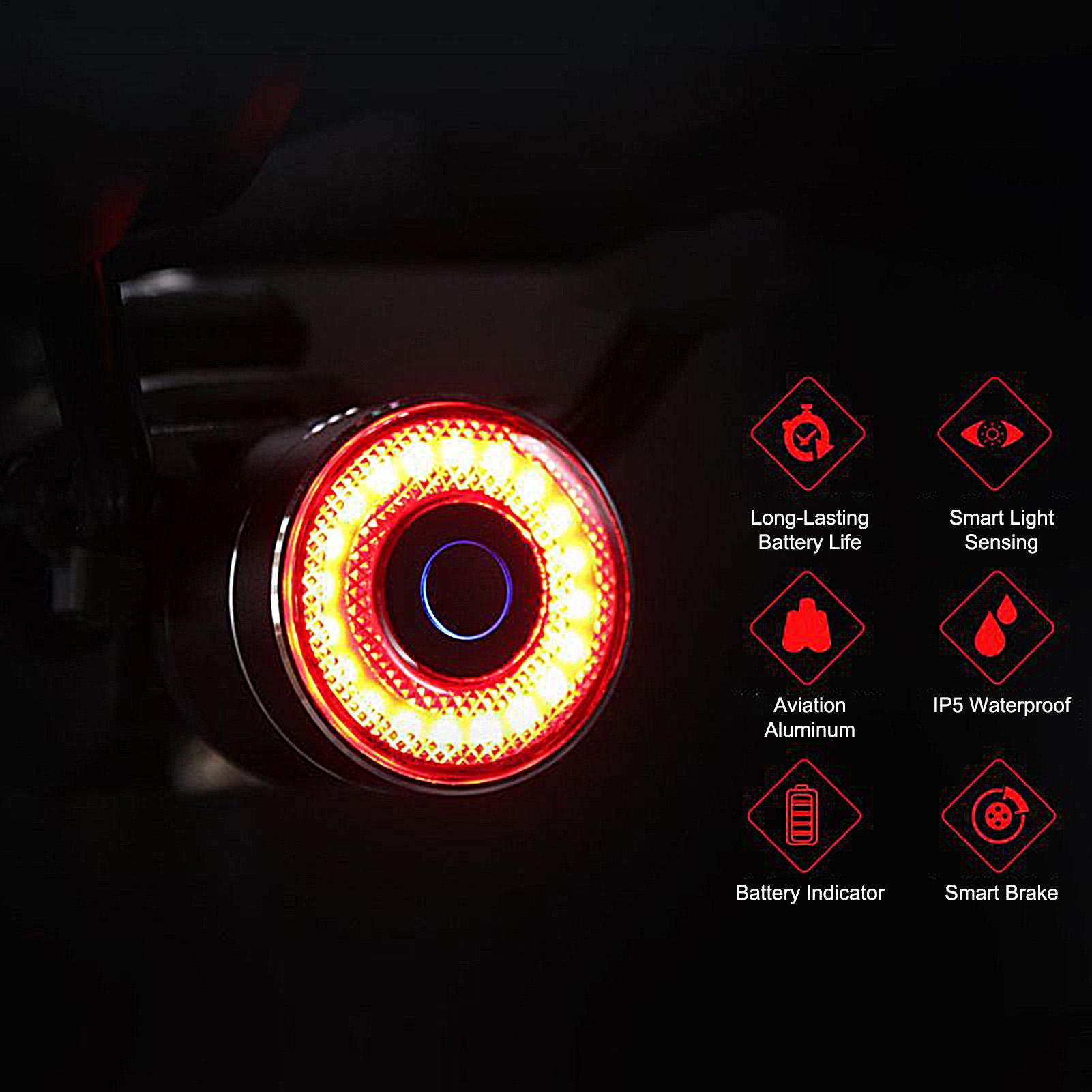 Bike Brake Light Smart Bike Ba - مراجعة Cycling To Commute وسعره